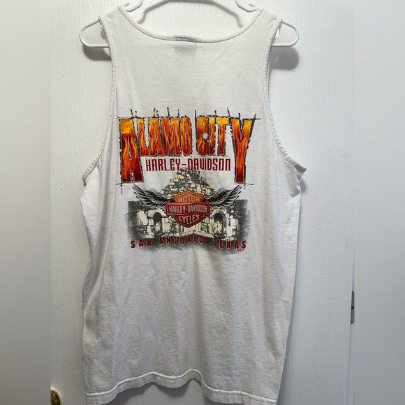 Harley-Davidson 2004 White Tank Top San Antonio TX Size Large - Picture 1 of 3